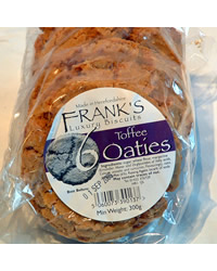 Frank's Toffee Oaties - pack of 6 (300g)