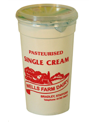 Wells Farm Single Cream (248ml)