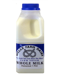 Wells Farm Whole Milk (1pint)