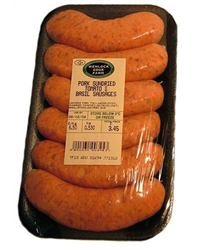Wenlock Edge Pork, Sun Dried Tomato & Basil Sausages