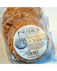 Frank's White Choc Chip Oaties - pack of 6 (300g)